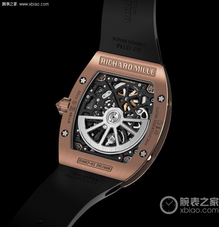 里查德米尔男士系列RM 67-01自动上链超薄腕表