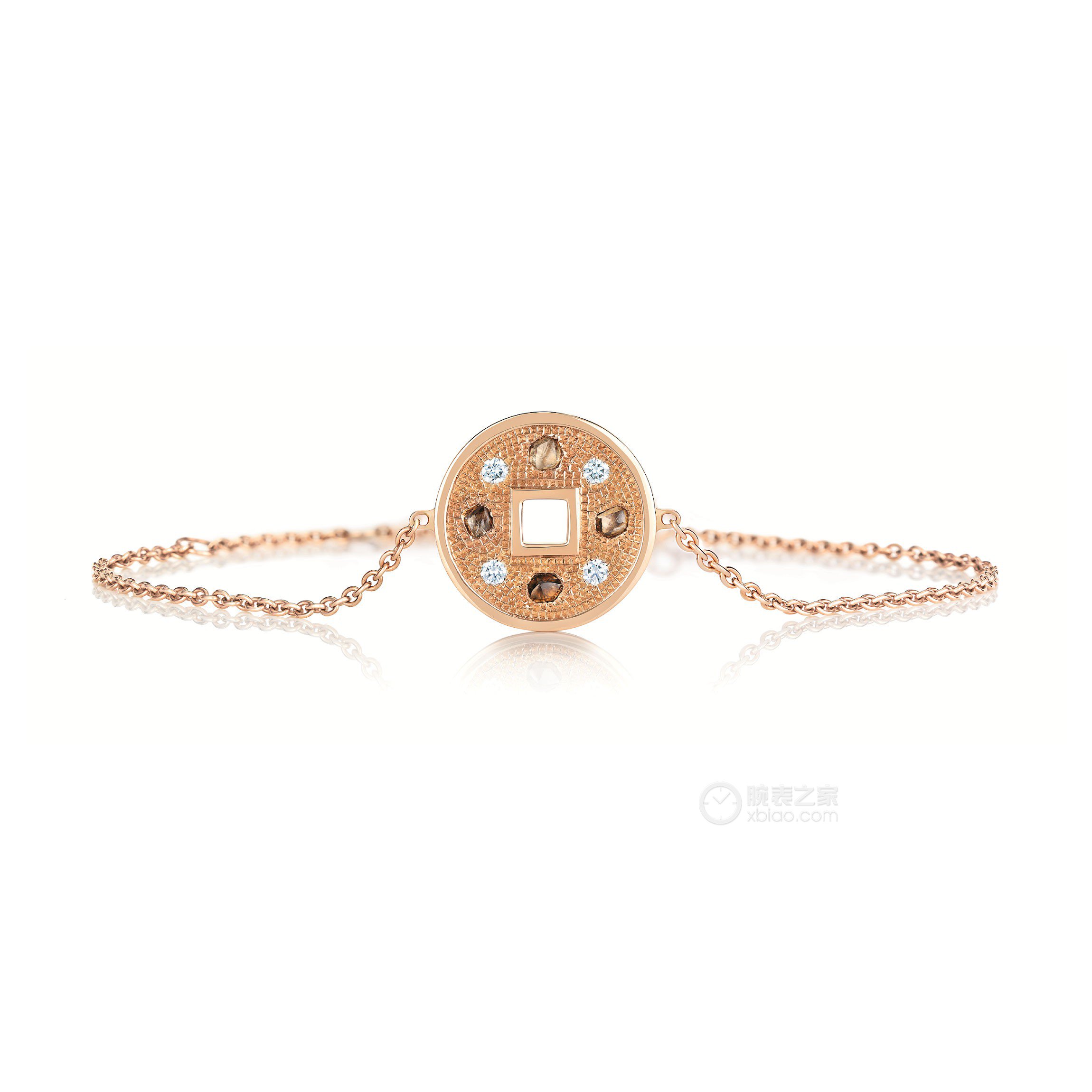 高清图|宝格丽DIVAS' DREAM玫瑰金密镶钻石手链手镯/手链/手串图片1|腕表之家-珠宝