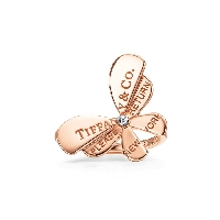 蒂芙尼RETURN TO TIFFANY 18K 玫瑰金和純銀蝴蝶戒指