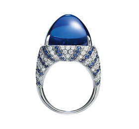 蒂芙尼BLUE BOOK高级珠宝2016 BLUE BOOK坦桑石圆顶戒指戒指