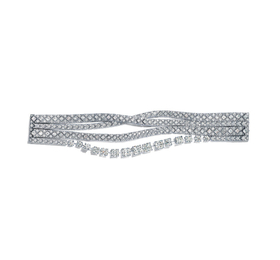 蒂芙尼MASTERPIECES RIBBONS系列铂金镶嵌Lucida切割、圆形明亮式切割及方形钻石手链