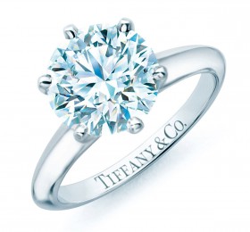 蒂芙尼TIFFANY SETTING六爪鑲嵌鉆戒戒指