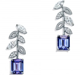 蒂芙尼BLUE BOOK高级珠宝2018 BLUE BOOK蕨叶造型耳环