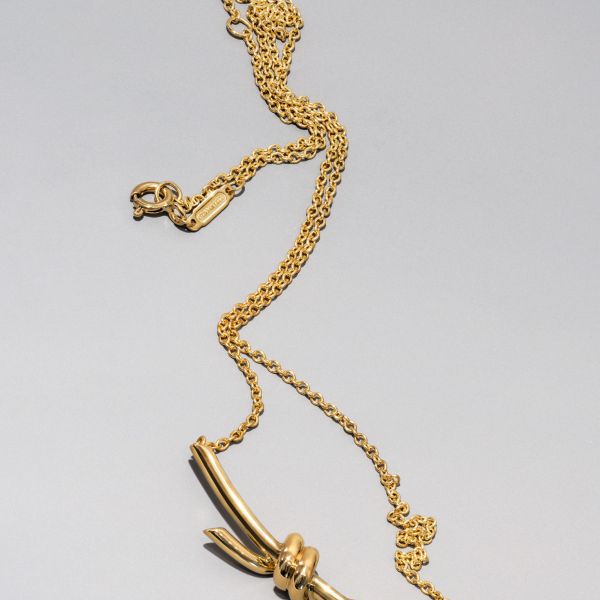 蒂芙尼tiffanyknot18k黄金吊坠