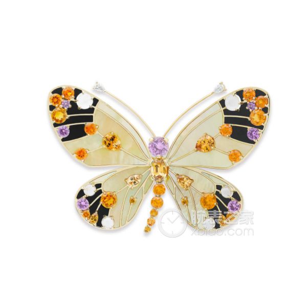 梵克雅宝标志系列BUTTERFLIES Lycaena Butterfly胸针