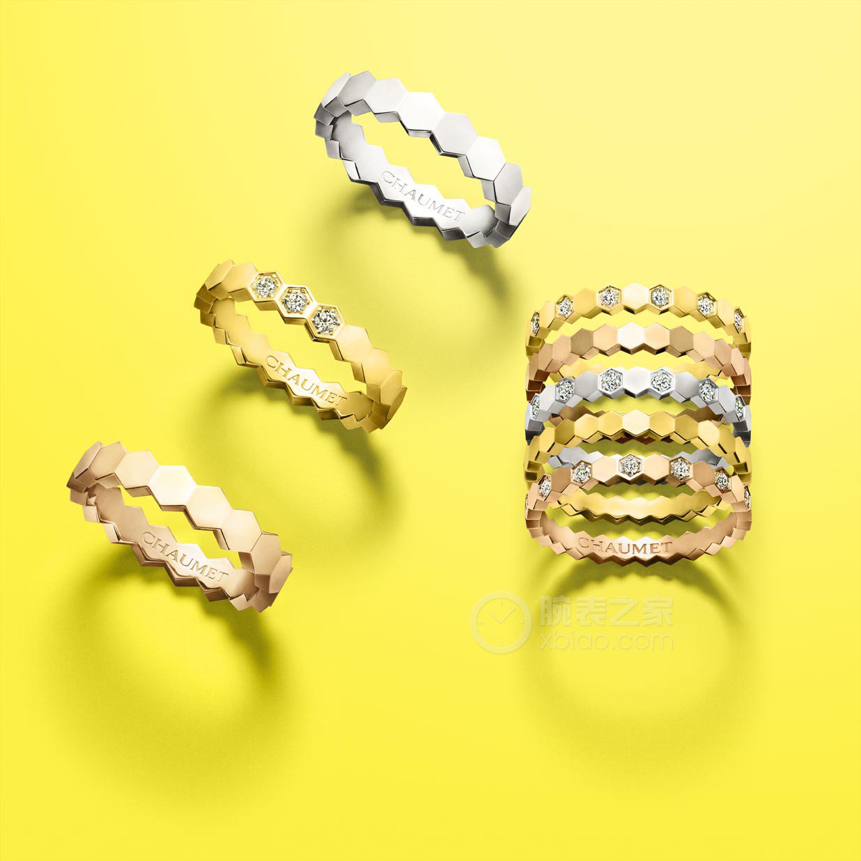 高清图|Enzo经典系列18K黃金彩色宝石戒指戒指图片1|腕表之家-珠宝