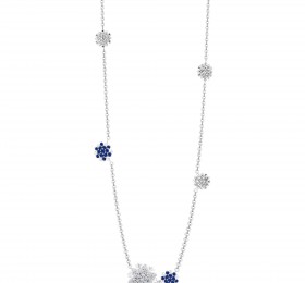 ENZO钻石系列MOMENT 纪念系列18K白金镶蓝宝石及钻石吊坠