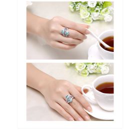 ENZO设计师系列PARAIBA帕拉伊巴系列18K白金镶帕拉伊巴碧玺、粉色蓝宝石及白色蓝宝石戒指