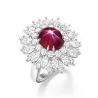 海瑞温斯顿MARVELOUS CREATIONS 高级珠宝星光红宝石戒指