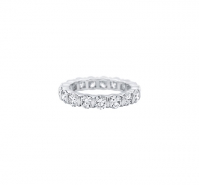 海瑞温斯顿柱镶式镶嵌圆形明亮式切工钻石戒环（宝石总重2.70克拉）