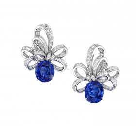 格拉夫INSPIRED BY TWOMBLY蓝宝石和钻石耳环