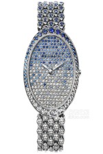 蒂芙尼TIFFANY COCKTAIL系列18k白金镶嵌钻石和蓝宝石