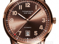 蒂芙尼TIFFANY CT60系列棕色盘日历款