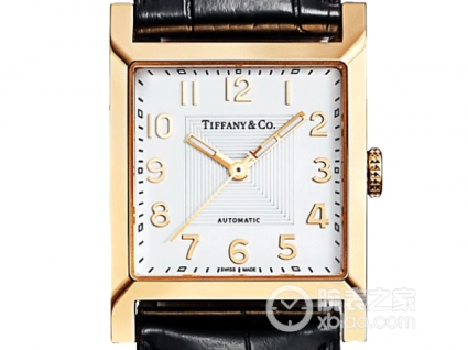 蒂芙尼18K黄金方形腕表