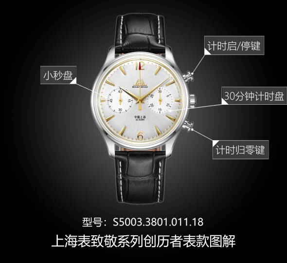 上海表致敬系列S5003.3801.011.18图解