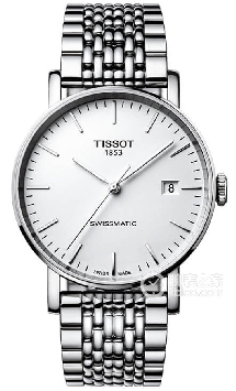 天梭经典系列魅时Swissmatic系列腕表（白盘钢带）