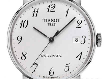 天梭经典系列魅时Swissmatic系列腕表-白盘皮带