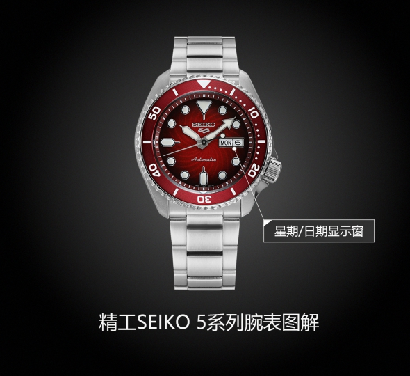 精工SEIKO 5系列SRPK63K1图解