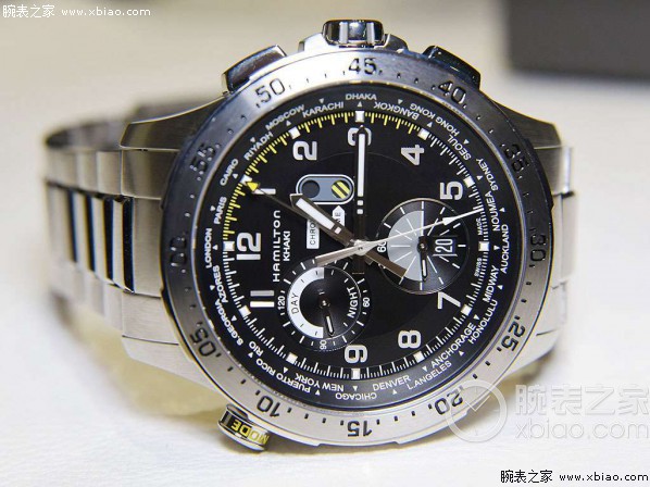 汉米尔顿Kahki Chrono Worldtimer