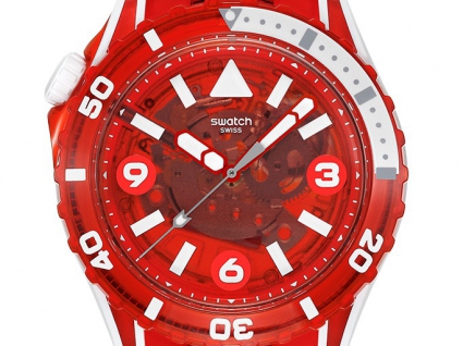 斯沃琪SWATCH SCUBAQUA系列SSCU09R100
