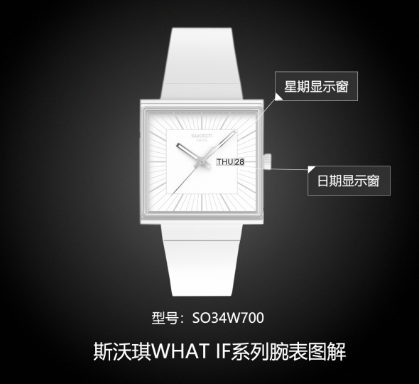 斯沃琪WHAT IF系列SO34W700图解
