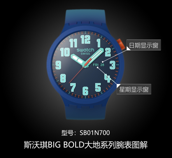 斯沃琪大地系列SB01N700图解
