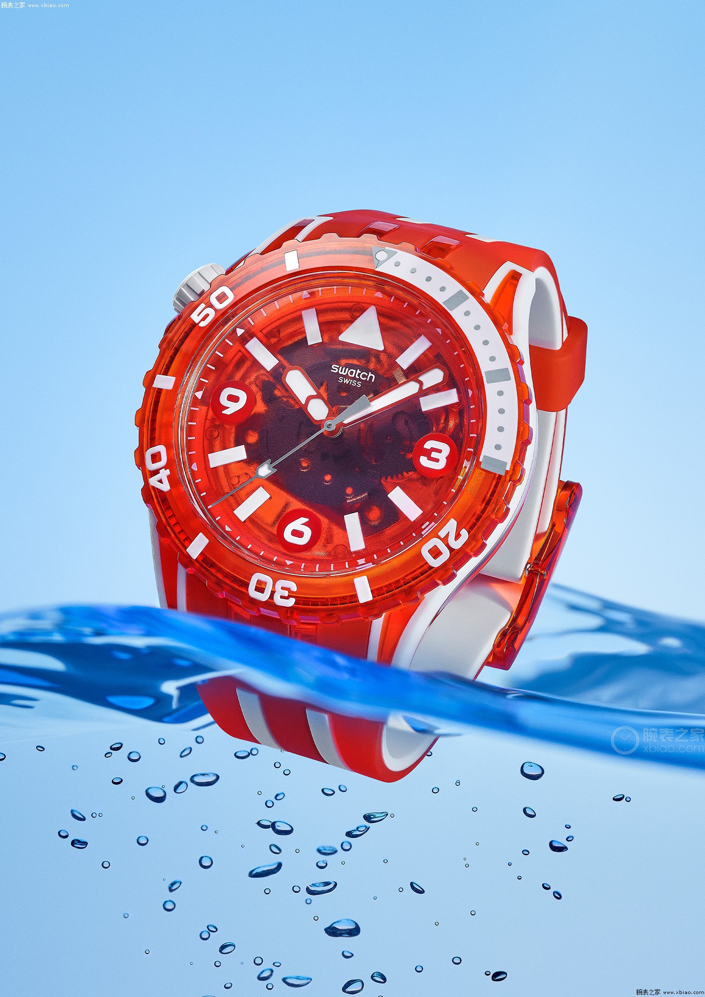 斯沃琪SWATCH SCUBAQUA系列SSCU09R100