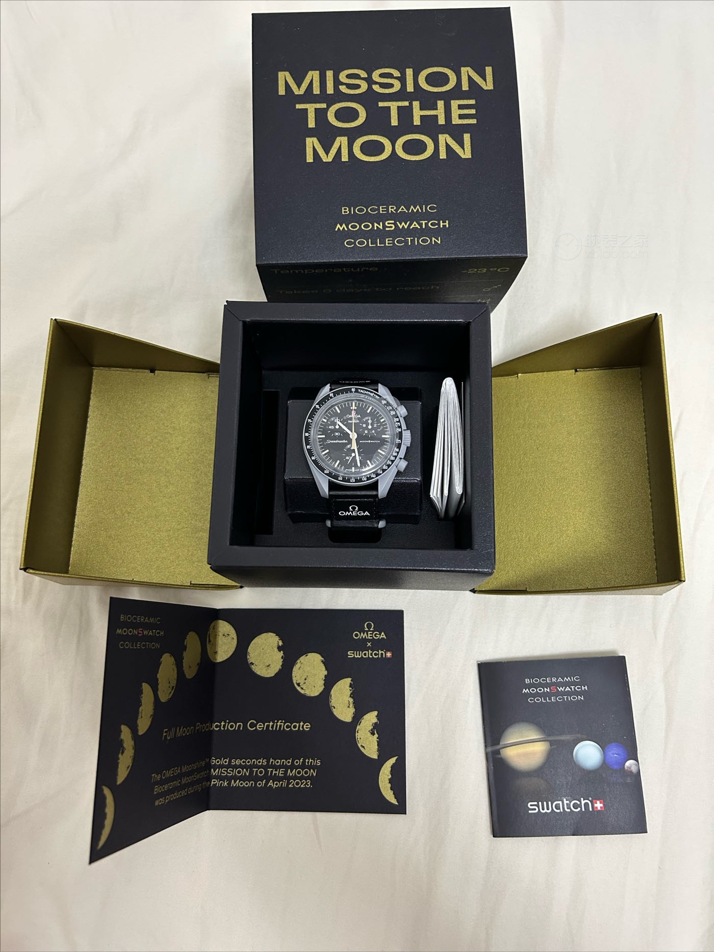 斯沃琪MOONSWATCH联名款系列MoonSwatch Moonshine Gold（满月针）