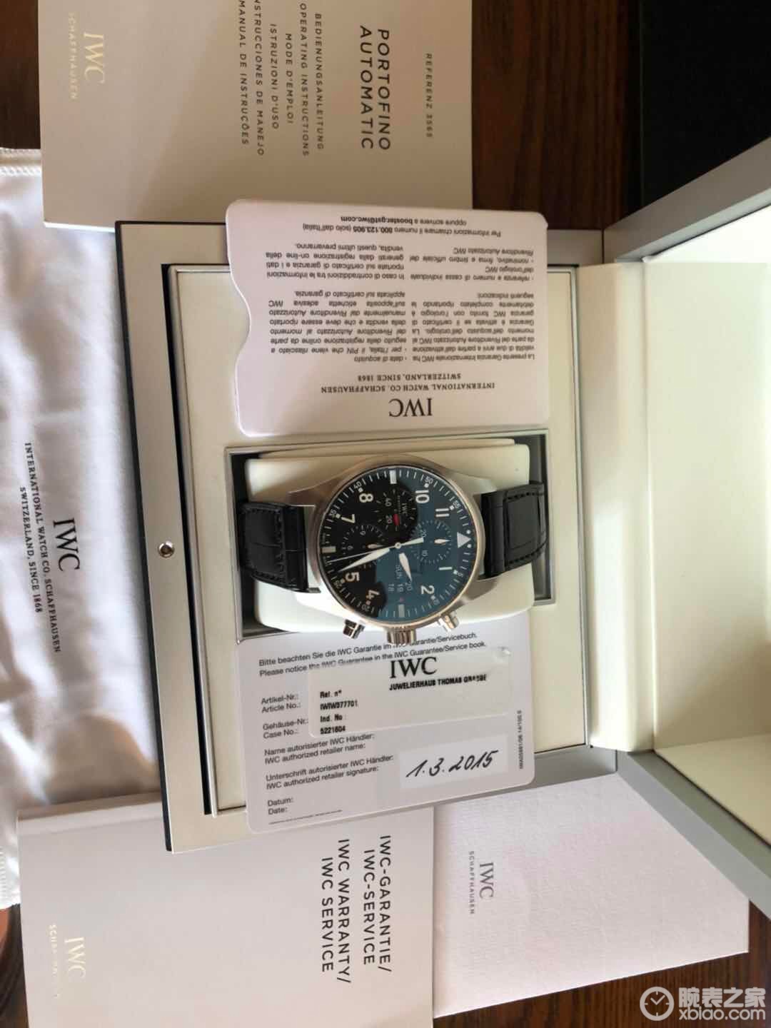 IWC万国表飞行员系列IW377701