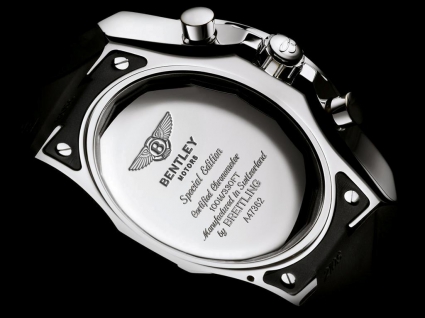 百年灵精钢表壳-塞拉银表盘-GMT世界时间橡胶表带