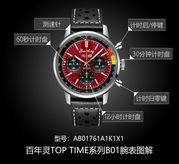 百年灵TOP TIME系列AB01761A1K1X1图解