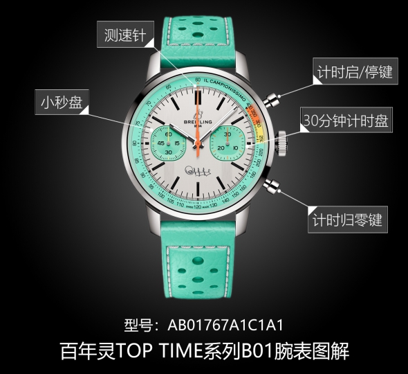 百年灵TOP TIME系列AB01768A1A1X1图解