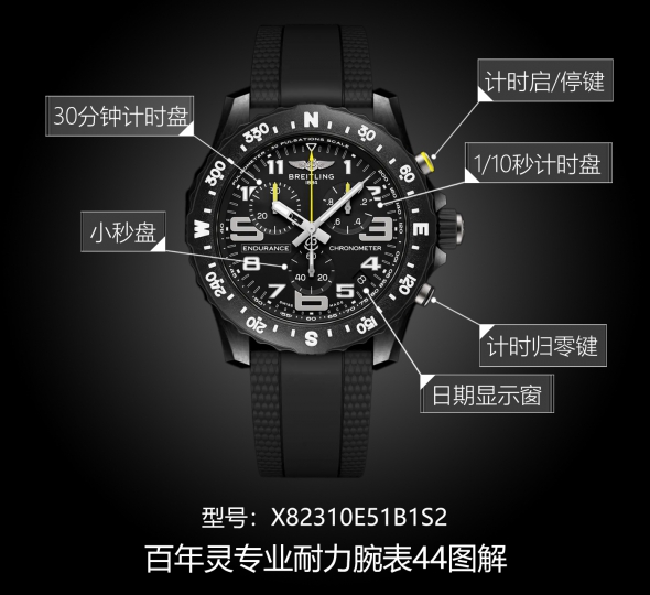 百年灵专业系列X82310E51B1S2图解