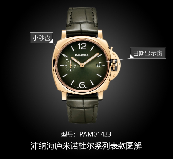 沛纳海庐米诺杜尔系列PAM01423图解