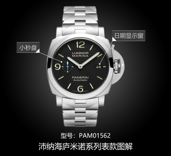 沛纳海庐米诺系列PAM01562图解