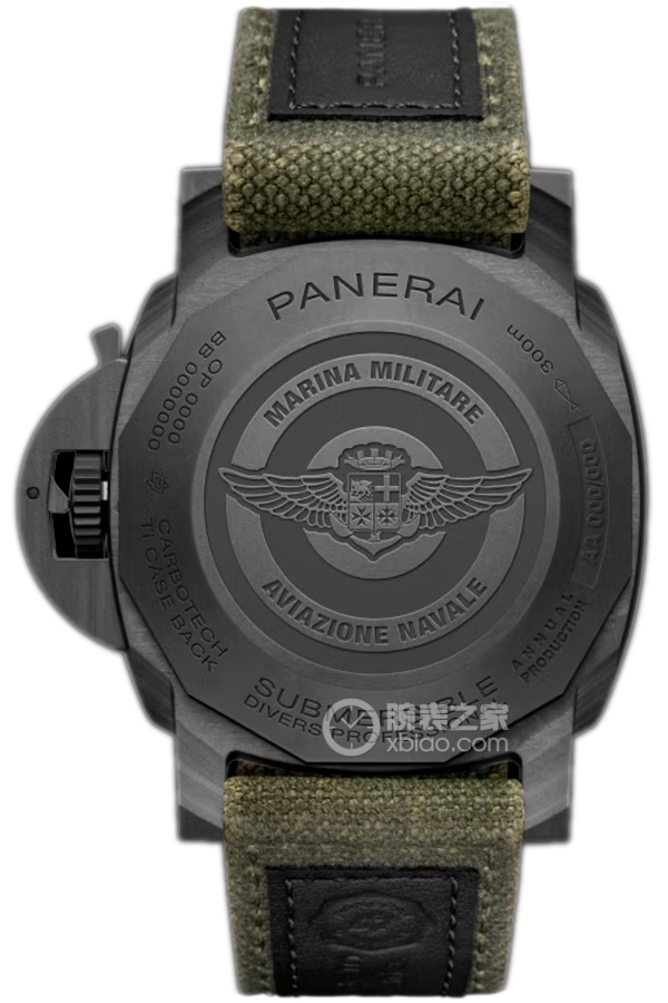 沛纳海潜行系列PAM01698背面图