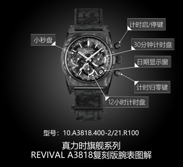真力时旗舰系列10.A3818.400-2/21.R100图解