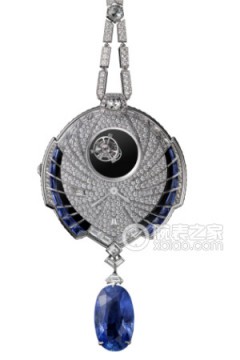 卡地亚高级珠宝腕表Azuré蔚蓝神秘陀飞轮坠饰表