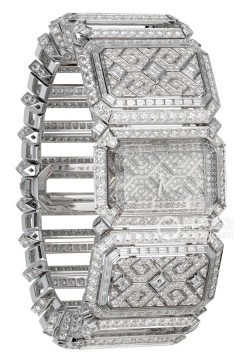 卡地亚高级珠宝腕表系列高级珠宝（方形密镶钻）