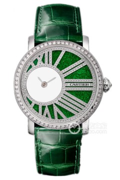 卡地亚手表绿表盘女图片
