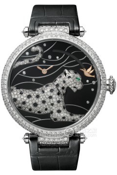 卡地亚创意宝石腕表PANTHÈRES ET COLIBRI “ 猎豹与蜂鸟”按需显示动力储存腕表
