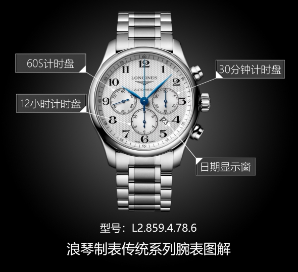 浪琴制表传统系列L2.859.4.78.6图解
