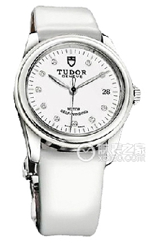 帝舵骏珏系列55010w-White patent leather strap