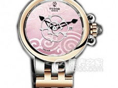 帝舵玫瑰系列35401-65740粉红色珍珠贝母盘不锈钢表带