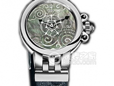 帝舵玫瑰系列35100-FS黑色珍珠贝母盘织纹表带