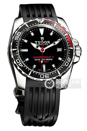 帝舵海洋王子型20060n-Rubber black bracelet