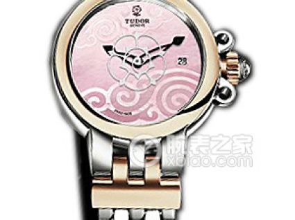 帝舵玫瑰系列35101-65710粉红色珍珠贝母盘不锈钢表带
