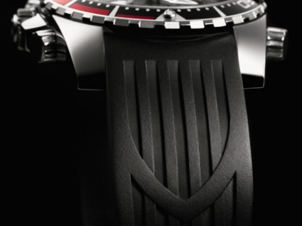 帝舵海洋王子型系列20360n-Rubber black bracelet 黑盤
