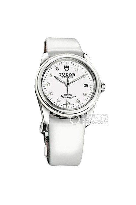 帝舵骏珏系列55010w-White patent leather strap