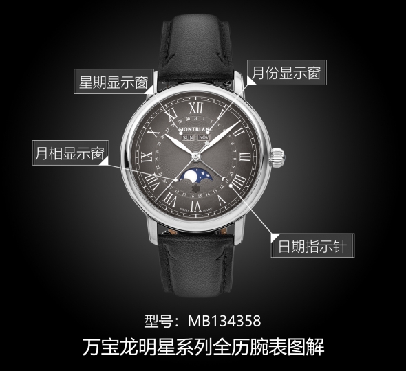 万宝龙明星系列MB134358图解